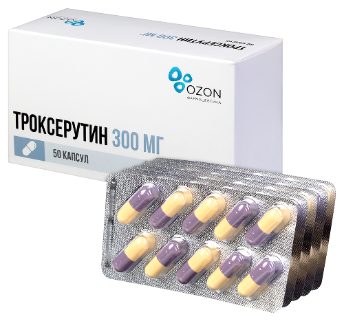 Троксерутин 300 мг 50 шт. капсулы