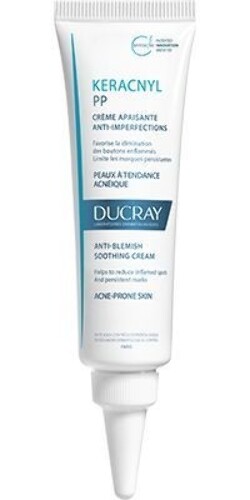 Купить Ducray keracnyl pp успокаивающий крем против дефектов кожи, склоннной к акне 30 мл цена