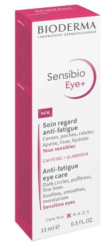 Bioderma sensibio eye+ гель для контура глаз/против темных кругов/морщин и отеков увлажняющий 15 мл