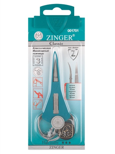 Zinger ножницы маникюрные для кутикулы и ногтей b-113-s-sh