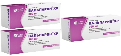 Набор Вальпарин ХР 0,3 №100 табл из 3 уп  со скидкой