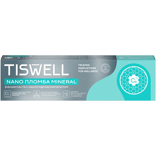 Tiswell зубная паста реминерализующая с наногидроксиапатитом 110 гр