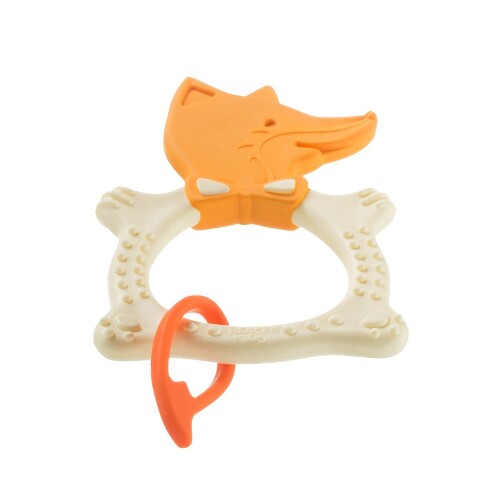 Roxy-kids массажер для десен fox teether 3+/бежевый