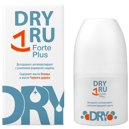 Купить Dryru forte plus дезодорант-антиперспирант с усиленной формулой защиты 50 мл цена