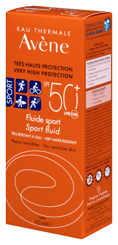 Avene флюид солнцезащитный spf 50+ спорт 100 мл