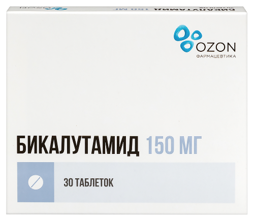 Бикалутамид 150 мг 30 шт. таблетки, покрытые пленочной оболочкой