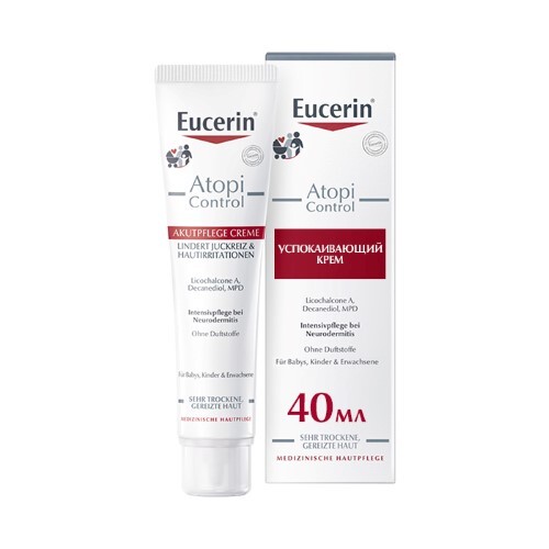 Купить Eucerin atopi control успокаивающий крем для взрослых детей и младенцев 40 мл цена
