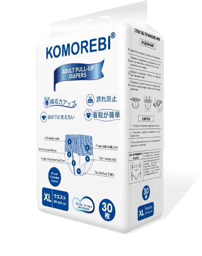 Купить Komorebi подгузники-трусы для взрослых xl 30 шт. цена