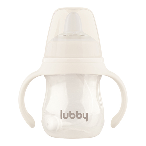 Lubby поильник-непроливайка с ручками с мягким носиком 6+ 180 мл/34338