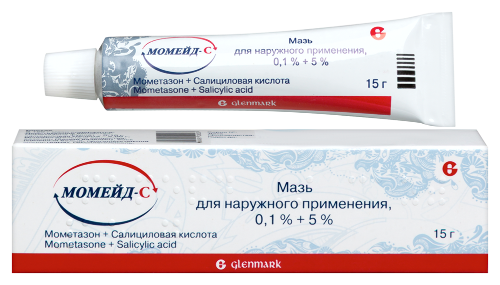 Момейд-с 0,1%+5% мазь для наружного применения 15 гр