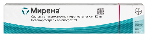 Купить Мирена 52 мг 1 шт. система внутриматочная терапевтическая цена