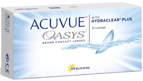 Купить ACUVUE OASYS WITH HYDRACLEAR PLUS ДВУХНЕДЕЛЬНЫЕ КОНТАКТНЫЕ ЛИНЗЫ 8,4/14,0 N12 /-2,50/ цена