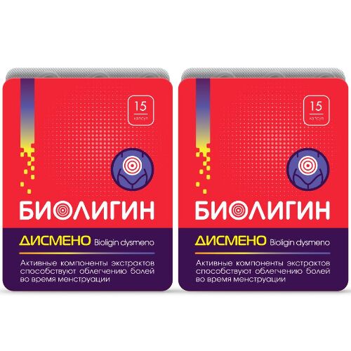 Купить Биолигин дисмено (bioligin dysmeno) 15 шт. капсулы массой 0,45 г цена