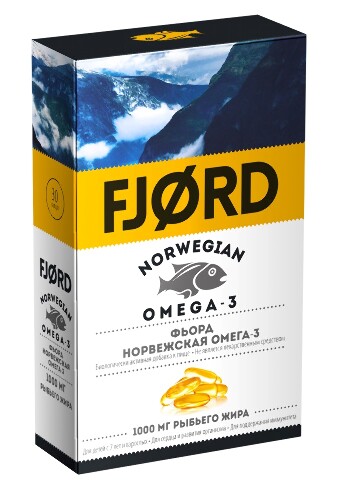 Купить Fjord норвежская омега-3 30 шт. капсулы цена