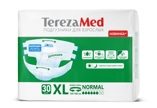 Купить Terezamed подгузники для взрослых xl normal 30 шт. цена