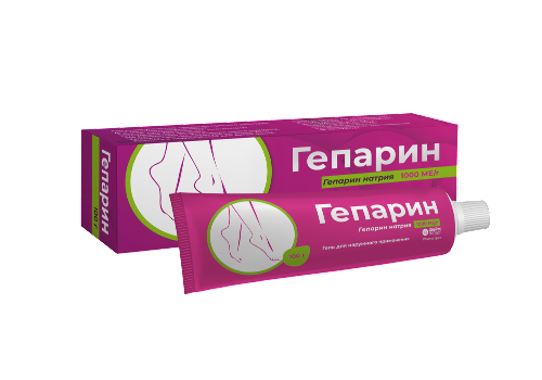 Гепарин 1000 МЕ/г гель для наружного применения 100 гр
