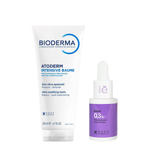Набор BIODERMA ATODERM INTENSIVE БАЛЬЗАМ ЛИПИДОВОССТАНАВЛИВАЮЩИЙ 200МЛ + ETAT PUR СЫВОРОТКА С РЕТИНОЛОМ 0,3% 15МЛ