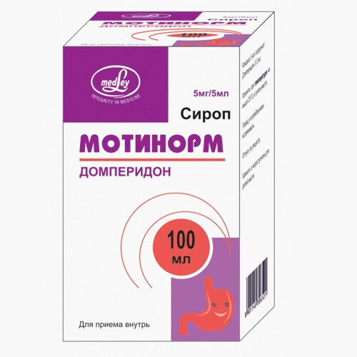 Мотинорм 5 мг/5 мл сироп 100 мл флакон