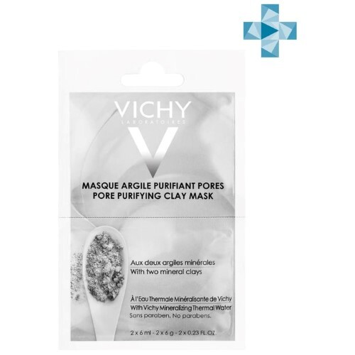 Купить Vichy mineral masks маска очищающая поры с глиной 2x6 мл цена