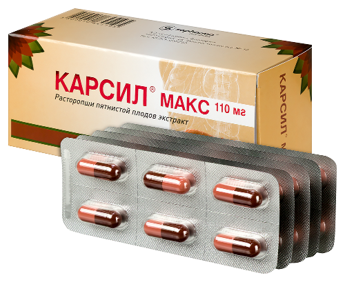 Карсил макс 110 мг 30 шт. капсулы