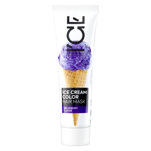 Ice cream color маска для волос тонирующая blueberry flavor тон чернично-фиолетовый 100 мл