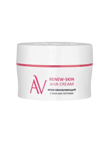 Aravia laboratories крем для лица обновляющий с аha-кислотами renew-skin aha-cream 50 мл