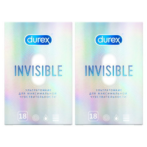 Набор Презервативы Durex Invisible 18 х2