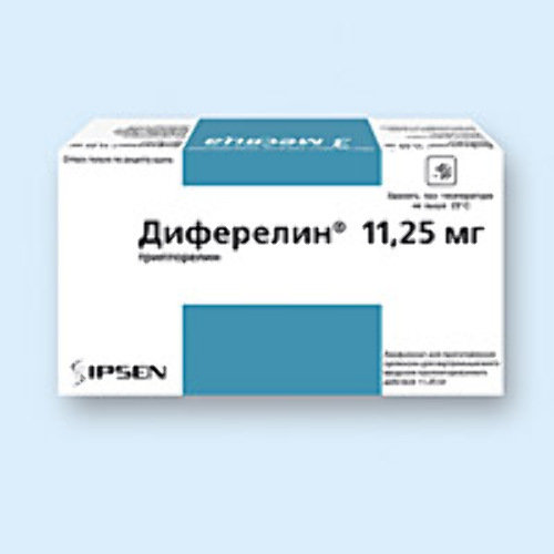 Купить Диферелин 11,25 мг 1 шт. флакон лиофилизат для приготовления суспензии цена