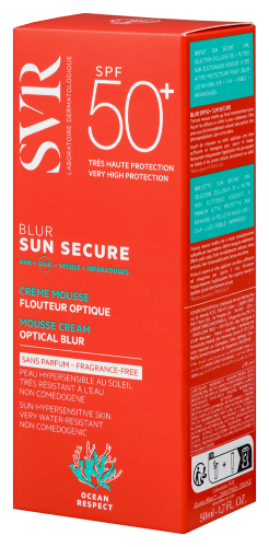 Svr sun secure безопасное солнце крем-мусс с эффектом фотошопа без отдушки spf50+ 50 мл