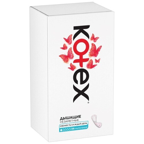 Kotex ультратонкие ежедневные прокладки 56 шт.
