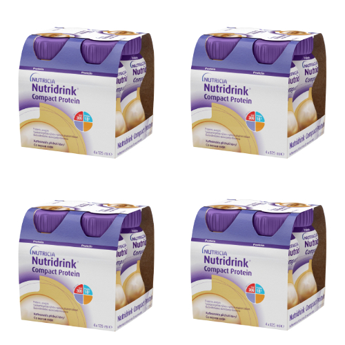 Набор белковое питание 4 уп Нутридринк Компакт Протеин Кофе 125г N4 со скидкой 20%