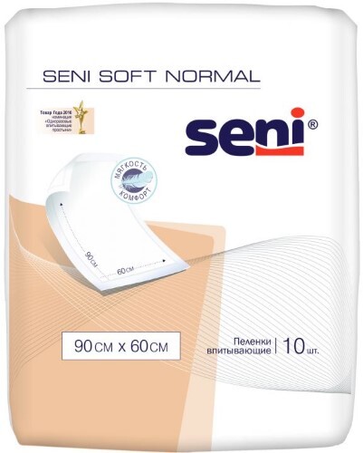 Купить Seni soft normal пеленки гигиенические 90х60 см 10 шт. цена