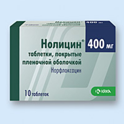 Купить Нолицин 400 мг 10 шт. таблетки, покрытые пленочной оболочкой цена