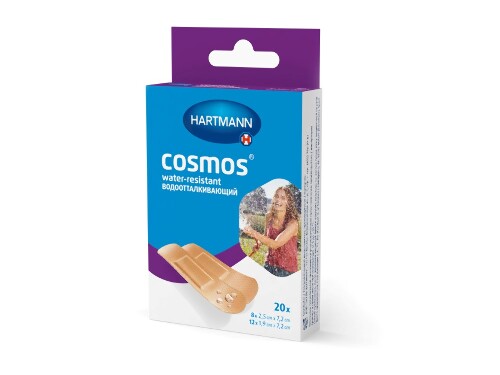 Купить Пластырь cosmos water-resistant/водоотталкивающий (нестерильно) 20 шт./ набор 2 размера/ цена