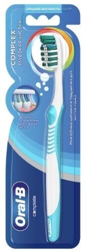 Oral-b зубная щетка комплекс глубокая чистка средней жесткости