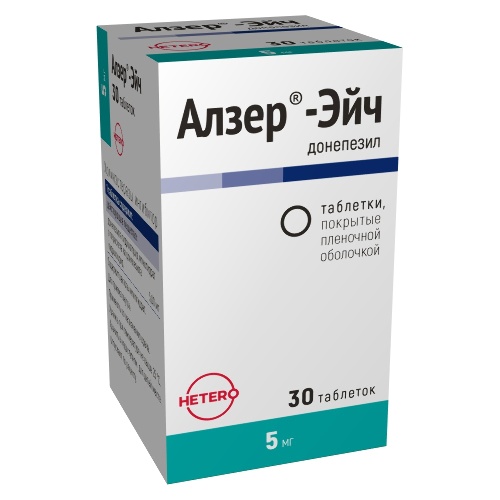 Алзер-эйч 5 мг 30 шт. флакон таблетки, покрытые пленочной оболочкой