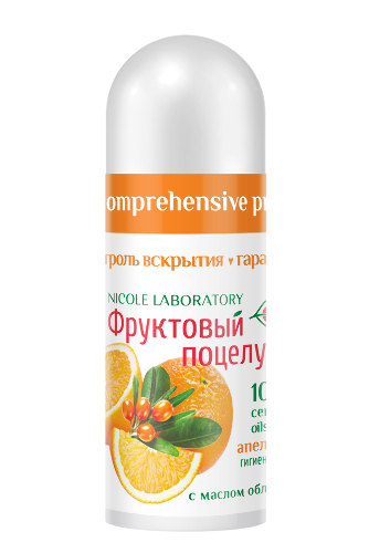 Купить Фруктовый поцелуй помада гигиеническая апельсин 3,5 цена