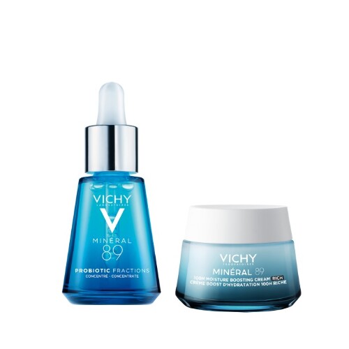 Набор VICHY MINERAL 89: сыворотка-концентрат укрепляющаяя и восстанавливающая + крем интенсивно увлажняющий 72 часа