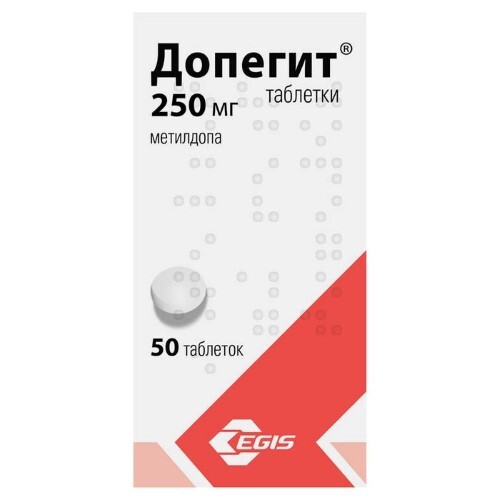 Купить Допегит 250 мг 50 шт. таблетки цена