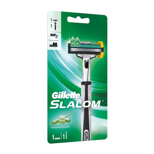Gillette slalom бритва со сменной кассетой