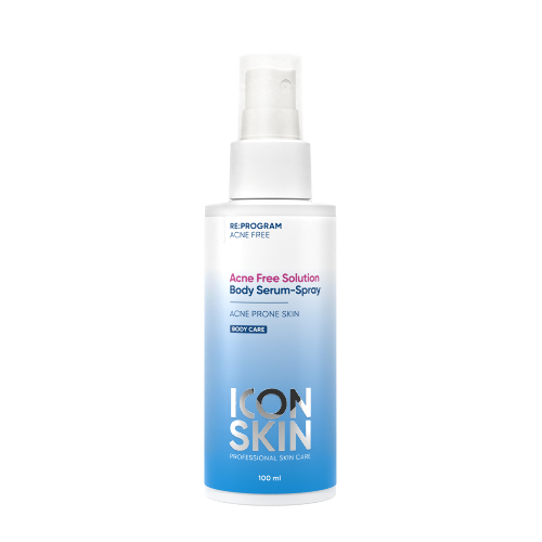 Icon skin сыворотка-спрей для тела acne free solution 100 мл