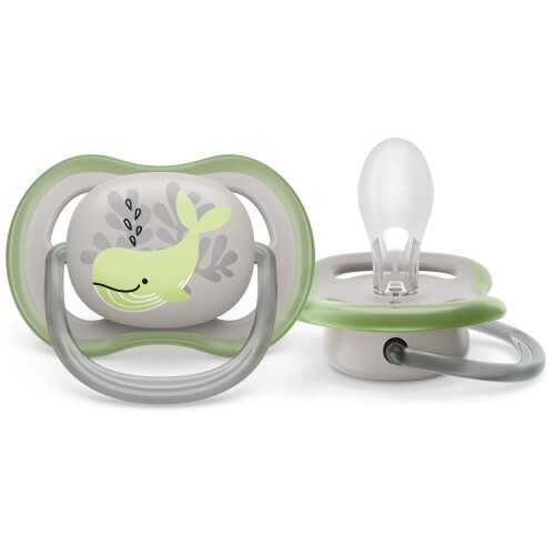 Avent соска-пустышка силиконовая ultra air 6-18 мес 2 шт. scf085/60