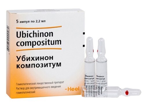 Убихинон композитум раствор для внутримышечного введения гомеопатического применения 2,2 мл ампулы 5 шт.