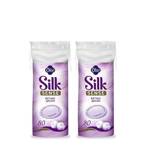 Набор Ola silk sense ватные диски 80 шт. 2 уп. по специальной цене