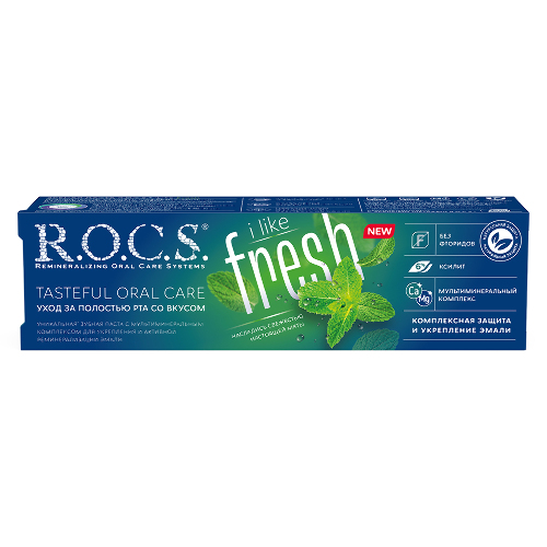 Rocs зубная паста ilike fresh 74 гр
