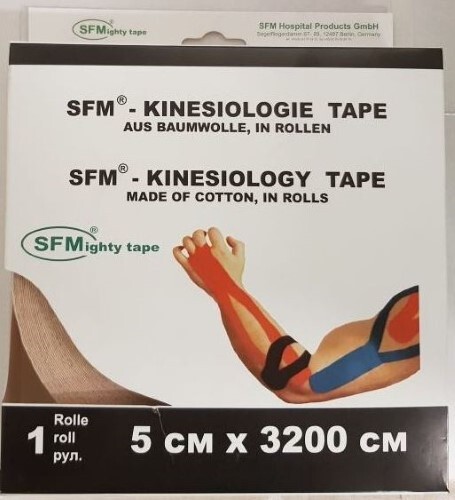 ЛЕНТА КИНЕЗИОЛОГИЧЕСКАЯ SFM-PLASTER В РУЛОНЕ 5Х3200СМ