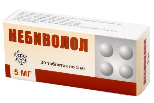 Купить Небиволол 5 мг 30 шт. таблетки цена