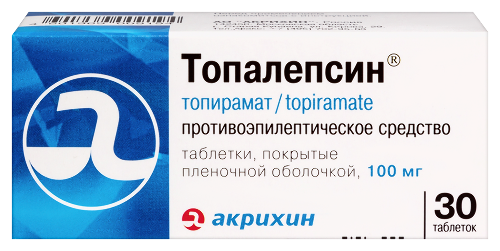 Топалепсин 100 мг 30 шт. таблетки, покрытые пленочной оболочкой