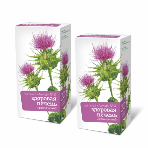 Набор Для печени: 2 уп. Фиточай Алтай №8 Здоровая печень с расторопшей 2г N20