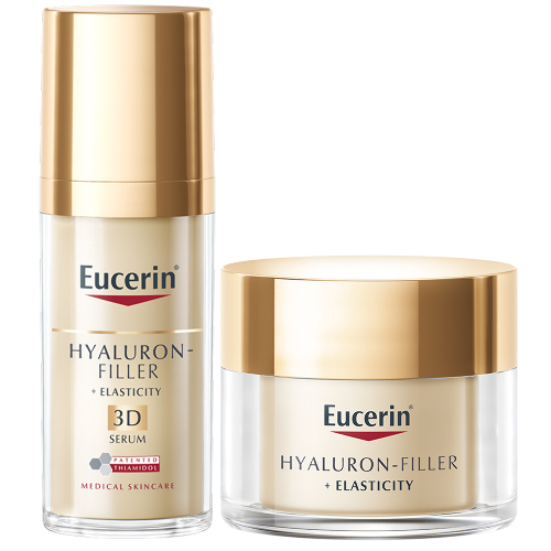 Набор EUCERIN HYALURON-FILLER+ELASTICITY: КРЕМ ДЛЯ ЛИЦА ПРОТИВ ПИГМЕНТАЦИИ АНТИВОЗ ДНЕВНОЙ SPF15 50МЛ + СЫВОРОТКА 3D ПРОТИВ ПИГМЕНТАЦИИ АНТИВОЗРАСТНАЯ 30МЛ